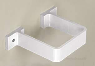 Center Rainwater -  Center 65mm Square Pipe Clip White