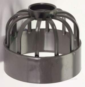 Center Soil Waste and Overflow -  Center Vent Pipe Guard 110mm Black