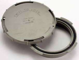 Center Soil Waste and Overflow -  Center Access Cap 110mm Grey 1 Pack