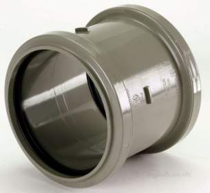 Center Soil Waste and Overflow -  Center Double Socket 110mm Black