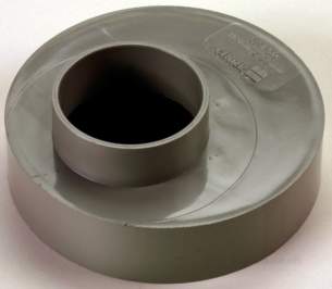 Center Soil Waste and Overflow -  Center Reducer 110mm X 50mm Black