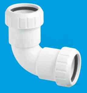 Mcalpine Waste traps overflow -  Mcalpine T4l Surefit Bend 90 Deg 1.5 Inch