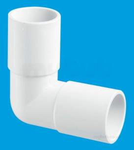 Mcalpine Waste traps overflow -  Mcalpine R2 Overflow Bend 90 Deg 0.75 Inch
