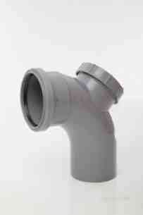 Polypipe Soil -  Polypipe 110mm X 92.1/2deg Access Bend Sb413-g