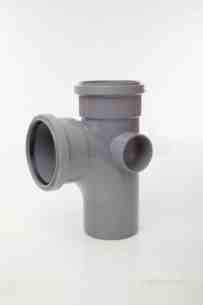 Polypipe Soil -  Polypipe 110mm X 92.5deg Single Branch St414-g