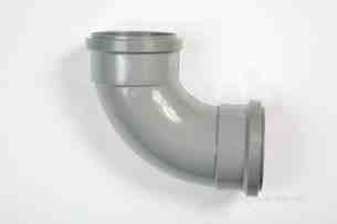 Polypipe Soil -  Polypipe 110mm X 92.1/2deg Double Socket Bend Sb417-g