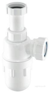 Mcalpine Waste traps overflow -  Mcalpine A10a Seal Bottle Trap Adjustable Inlet 1.25 Inch X 3 Inch