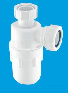Mcalpine Waste traps overflow -  Mcalpine C10 Seal Bottle Trap 1.5 Inch X 75mm