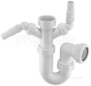 Mcalpine Waste traps overflow -  Mcalpine Wm11 P Trap And Applicance Nozzle 1.5 Inch