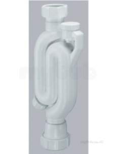 Mcalpine Waste traps overflow -  Mcalpine X10v Anti Vac Straight Through Trap 1.25 Inch X 75mm