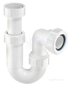 Mcalpine Waste traps overflow -  Mcalpine Asa10 Seal Tubular P Trap 1.25 Inch X 3 Inch