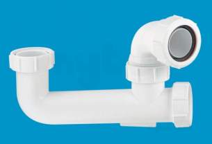 Mcalpine Waste traps overflow -  Mcalpine Sm10e Bath Trap No Overflow 1.5 Inch X 60mm