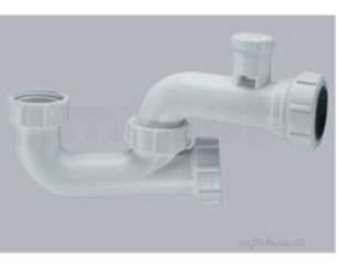 Mcalpine Waste traps overflow -  Mcalpine Sm10v Anti Vac Bath Trap 1.5 Inch X 50mm