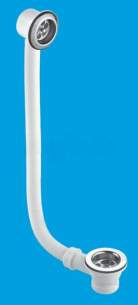 Mcalpine Waste traps overflow -  Mcalpine Fbw2p Combi Bath Assembly 1.5 Inch