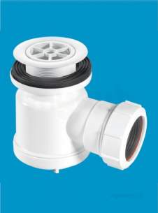 Mcalpine Waste traps overflow -  Mcalpine Shower Trap White 1.5 Inch