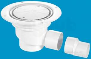 Mcalpine Waste traps overflow -  Mcalpine Tsg1wh Trapped Shower Gully Seal 75mm