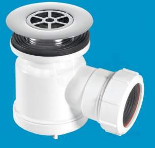 Mcalpine Waste traps overflow -  Mcalpine Stw7-r Seal Shower Trap And Waste Chrome Plated 1.5 Inch X 19 Mm