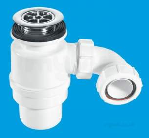 Mcalpine Waste traps overflow -  Mcalpine Stw10-r Seal Shower Trap And Waste Chrome Plated 1.5 Inch X 3 Inch