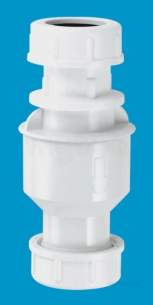 Mcalpine Waste traps overflow -  Mcalpine In-line Non Return Valve 22 Mm