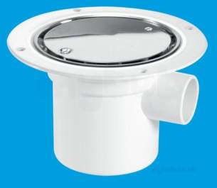 Mcalpine Waste traps overflow -  Mcalpine Tsg3ss Seal Shower Gully Grate 50mm Stainless Steel