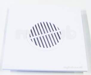 Mcalpine Waste traps overflow -  Mcalpine Mdtop20-wh Square Abs Gully Grid 200mm White