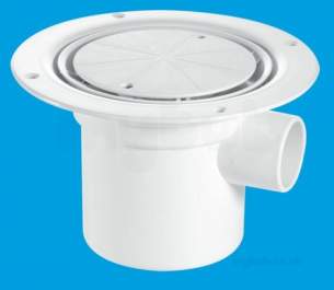 Mcalpine Waste traps overflow -  Mcalpine Tsg3wh Seal Shower Gully Grate 50mm White