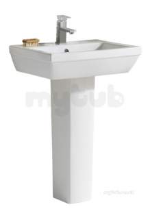 Eastbrook Sanitary Ware -  Eastbrook Quba Basin 590mm One Tap Hole Wh