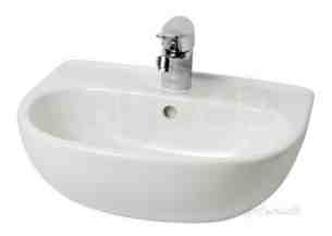 Eastbrook Sanitary Ware -  Cloakroom Basin 457x358 Two Tap Holes Wh 56.0052