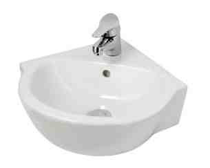 Eastbrook Sanitary Ware -  Eastbrook Corner Basin 450mm One Tap Hole Wh