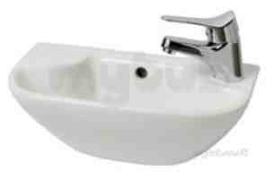Eastbrook Sanitary Ware -  Cloakroom Basin 419x216 One Tap Hole Wh 56.0056