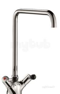 Delabie Brassware -  Delabie Deck Mtd Single Hole Mixer 100lpm Swivel Spout 22 L300 H315