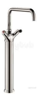 Delabie Brassware -  Delabie Deck Mtd Single Hole Mixer 100lpm Swivel Spout 22 L300 H560