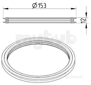 Blucher Drainage -  Removable Water Trap 562 002 Epdm Sealing Ring Only
