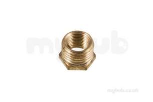 Brass Bushes Sockets and Plugs -  Brass Hexagon Bush 1/2x1/4