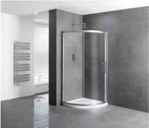 Eastbrook Showers -  Volente 900 Single Dr Quad 710 Radius Slv