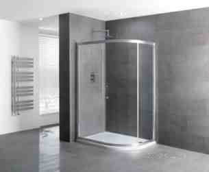 Eastbrook Showers -  Volente 900 X 800 Single Dr Ofset Quad Slv