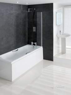 Eastbrook Showers -  Eastbrook Bathguard 300x1400mm 6mm Clear Glass