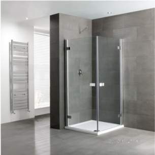 Eastbrook Showers -  Volente 1000 X 1000 Double Hinge Door Silv