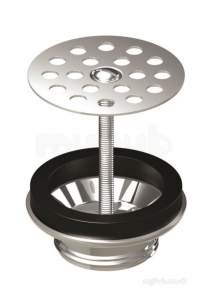 Delabie Urinals -  Delabie Urinal Waste 63 1 1/4 Inch Vand-resist St Steel Grid Ctrl Screw