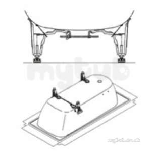Kaldewei Steel Baths -  Kaldewei 5030 Bolt-on Leg Set 581470000000