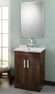 Eastbrook Sanitary Ware -  Oslo 58cm Dr Base Unit Dark Walnut