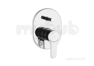 Roca Brassware -  L20 Built In Bath Shower Mixer Chrome