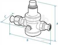 Pegler Push and Press General Valves -  Pegler Psu4prv Pressure Reducing Vlv 28