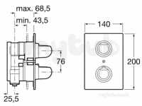 Roca Brassware -  Panama-n-t B/i Therm Bath Or Shower Mixer Ch