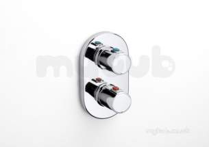Roca Brassware -  V2 Built-in Thermostatic Shower Mixer Chr