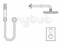 Roca Brassware -  Element Built-in Shower Mixer Chrome