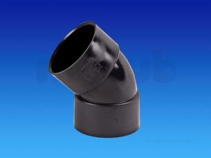 Osma Above Ground Drainage -  5m163w White Osma 40mm 45deg Bend