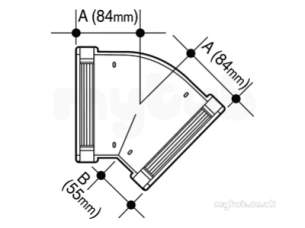 Osma Above Ground Drainage -  5t504b 5 Inch Black 135d Gutter Angle
