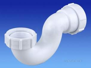 Osma Above Ground Drainage -  4v806w White Osma 11/4 Inch Shallow Bath Trap