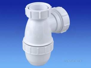 Osma Above Ground Drainage -  5v809w White Osma 11/2 Inch X38mm Bottle Trap